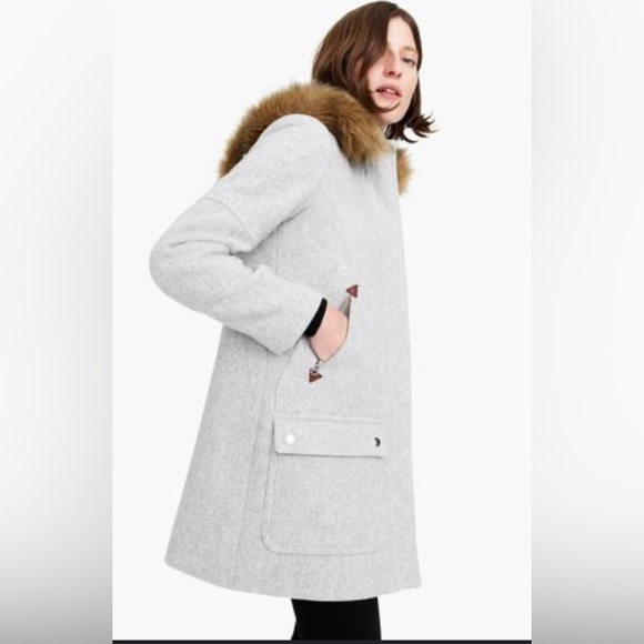 J. Crew Chateau Parka In Italian Stadium-cloth Wool - Picture 9 of 10